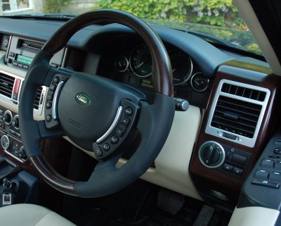 Walnut heated steering wheel for Range Rover L322 Vogue
